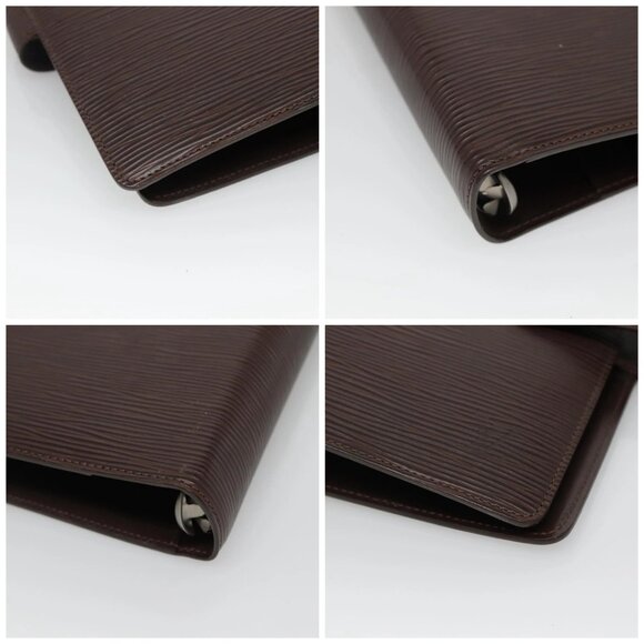 LOUIS VUITTON Epi Agenda MM Day Planner Cover Mocha R2004D LV Auth sw099 - Picture 16 of 16